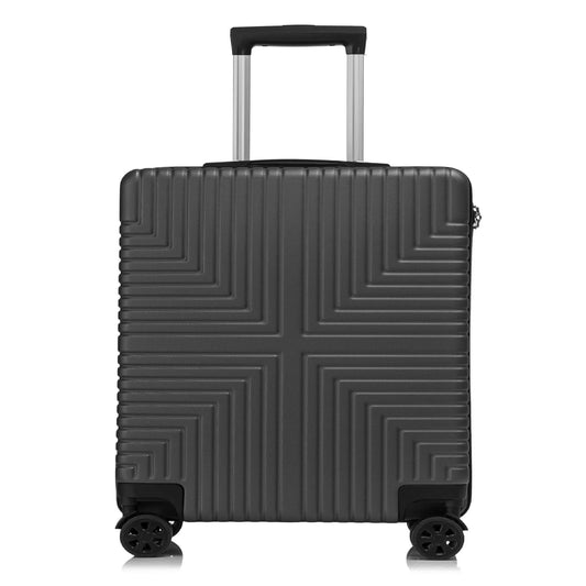 Niovx EasyJet Underseat Bag - 4 Wheel Hard Shell - Fits Carryon 45x36x20 cm - ABS30 Black Starlite Luggage