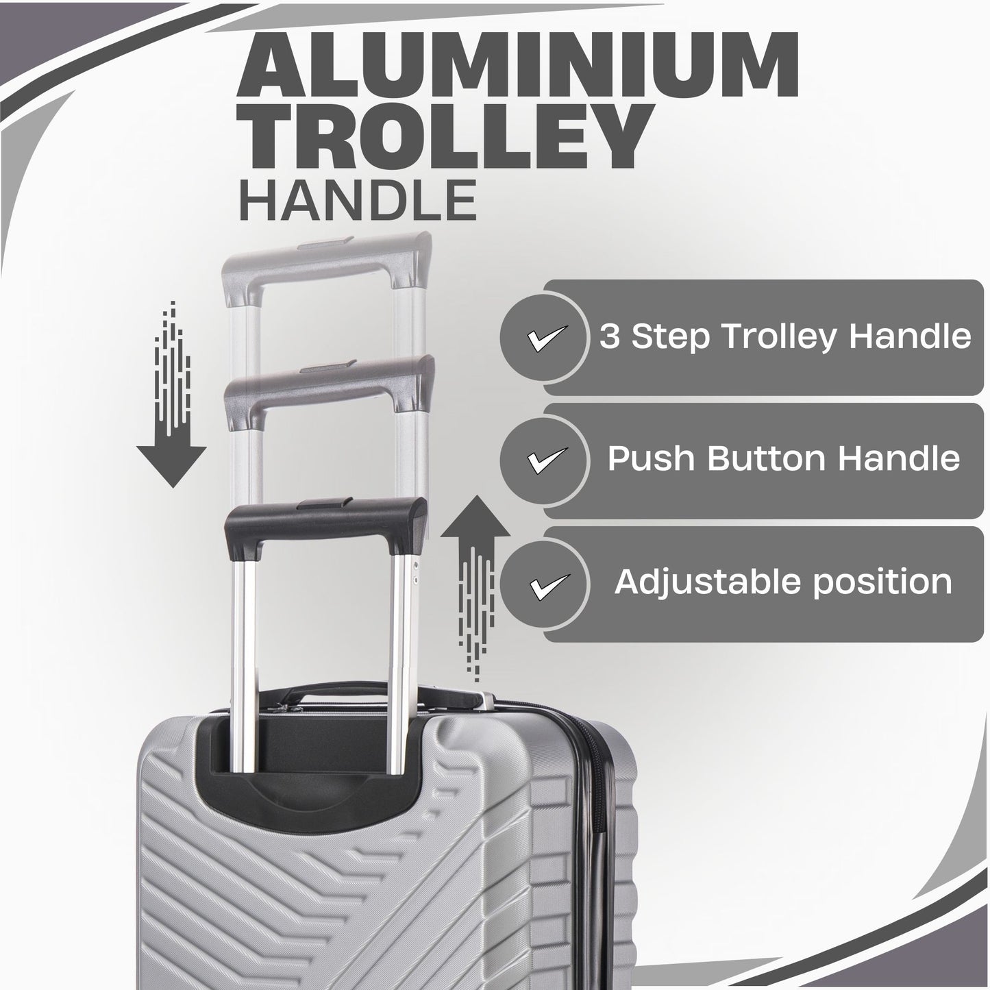 EasyJet 45x36x20 Underseat ABS147 Silver