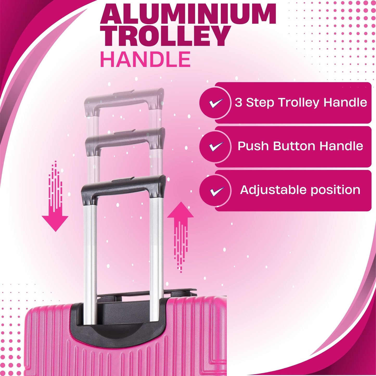 EasyJet 45x36x20 Underseat ABS-30 Pink
