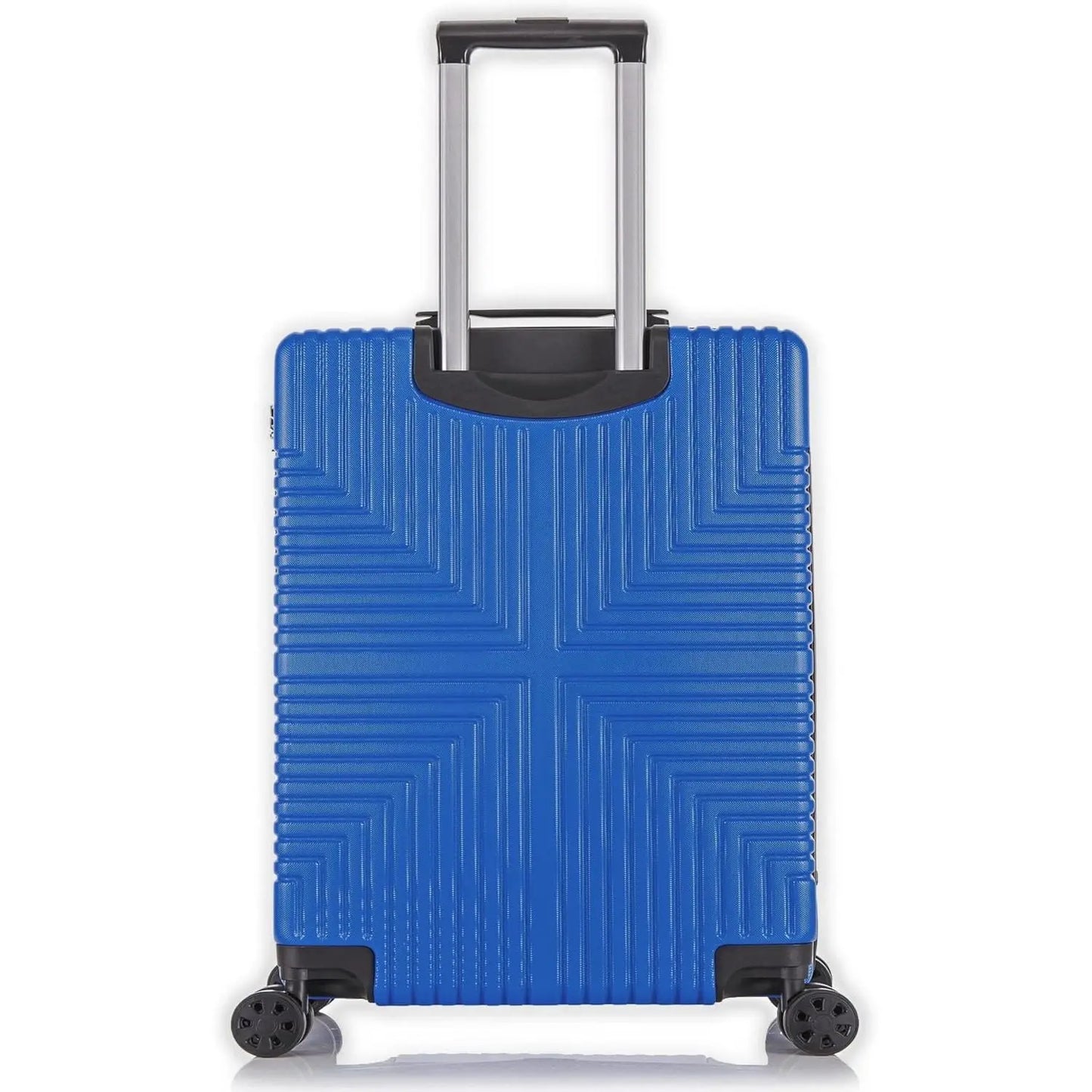 Cabin Blue Hard Shell Suitcase on white background ABS30 Back