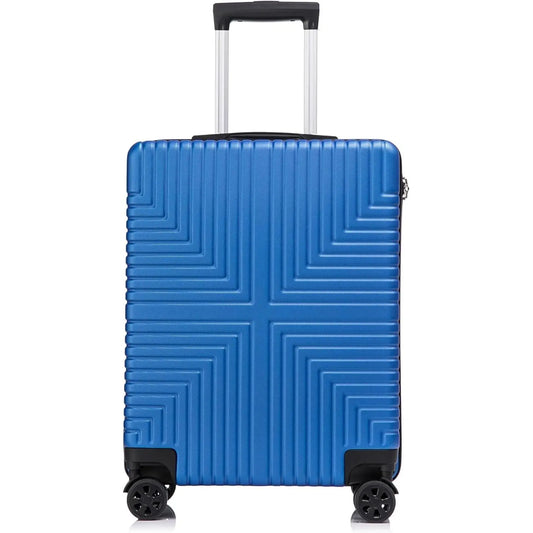 Cabin Blue Hard Shell Suitcase on white background ABS30 front