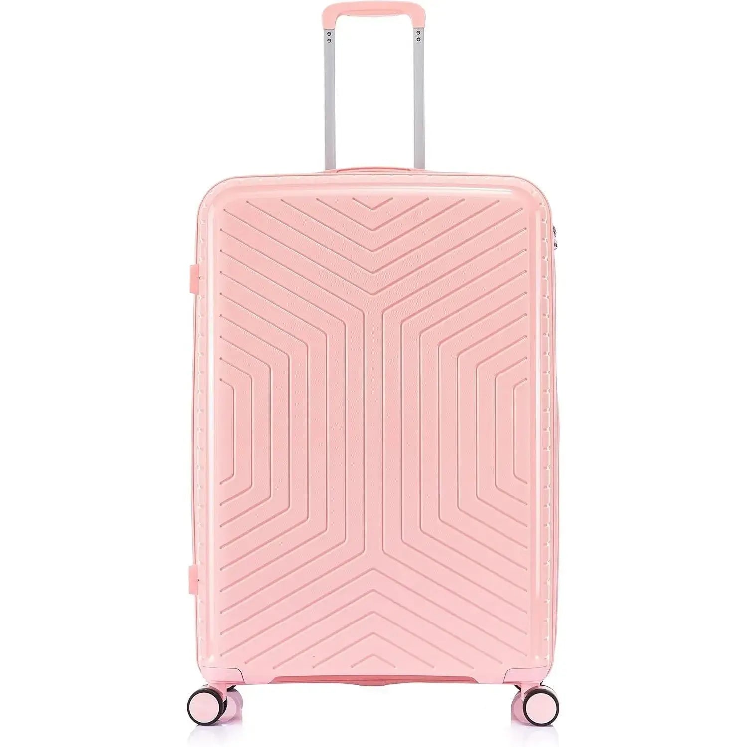 Large Suitcase in Pink on white background Front PP20