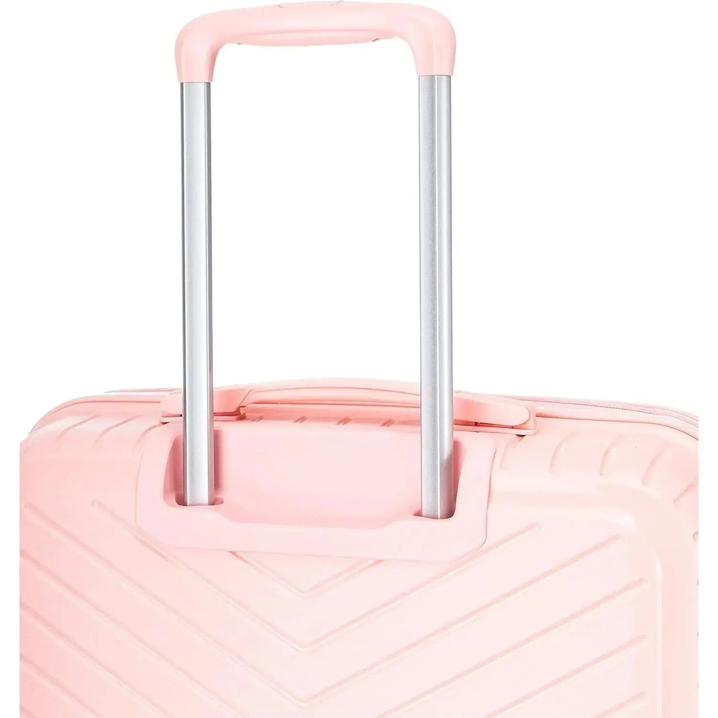 Large Suitcase in Pink on white background top handle PP20