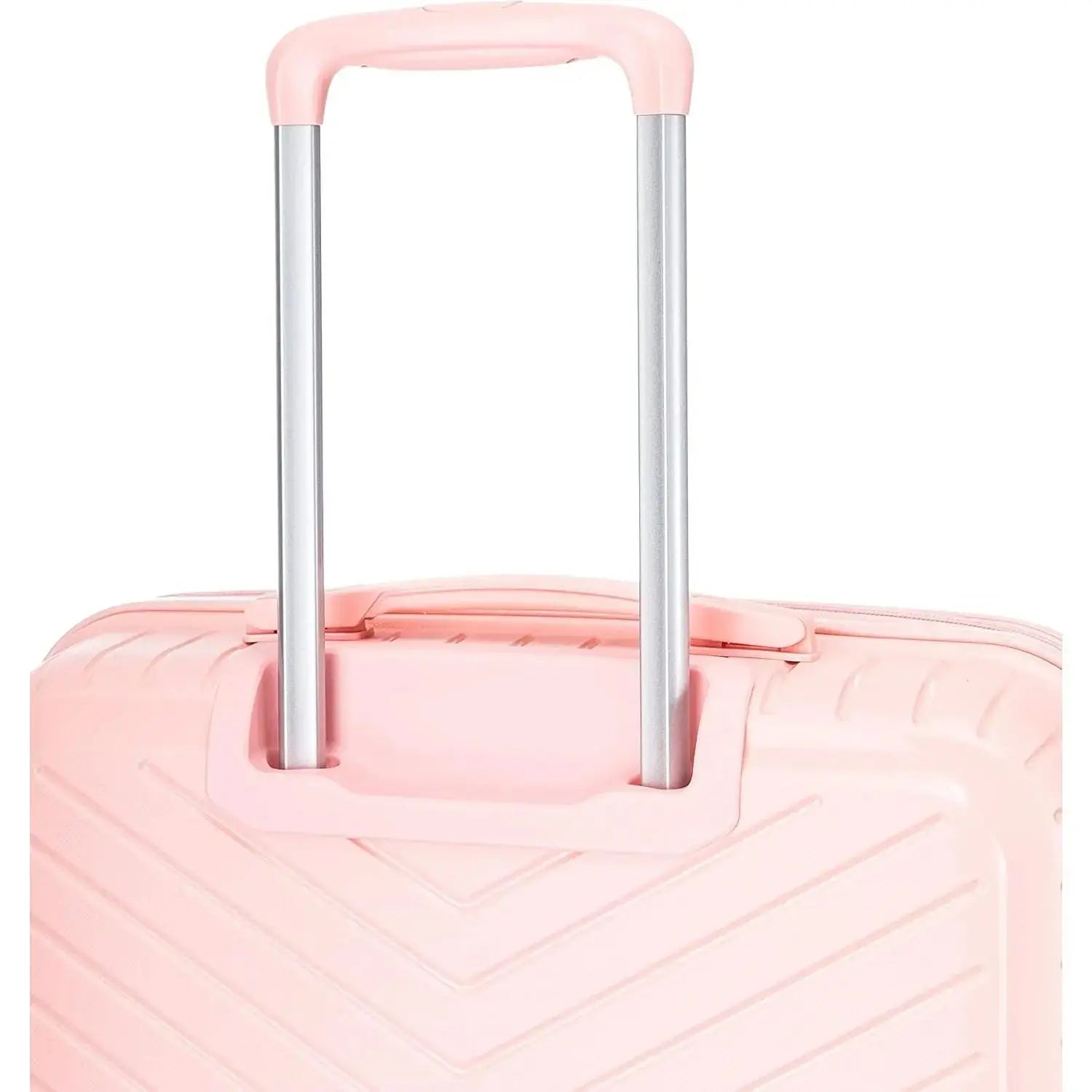 Large Suitcase in Pink on white background top handle PP20