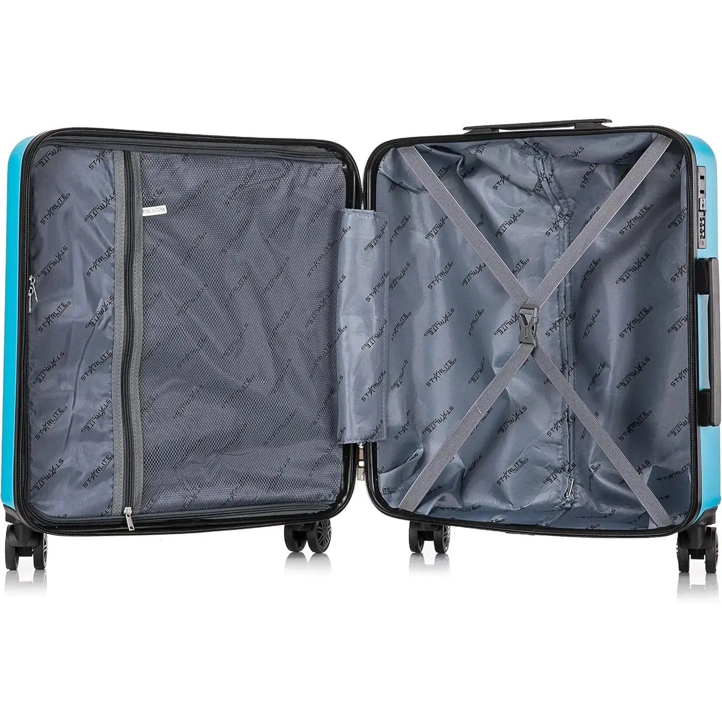 Storixx EasyJet Hand Luggage - Priority Easyjet Carry On size - 56x45x25 - ABS147 - Black Starlite