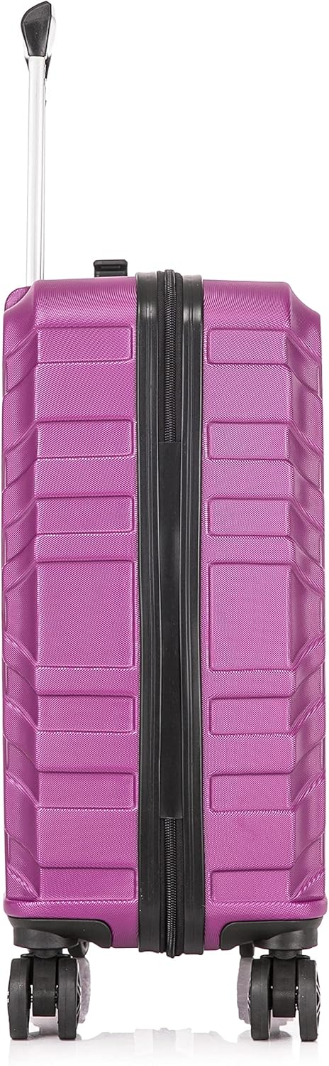 Cabin Suitcase Hard Shell Purple EasyJet 56x45x25cm Side