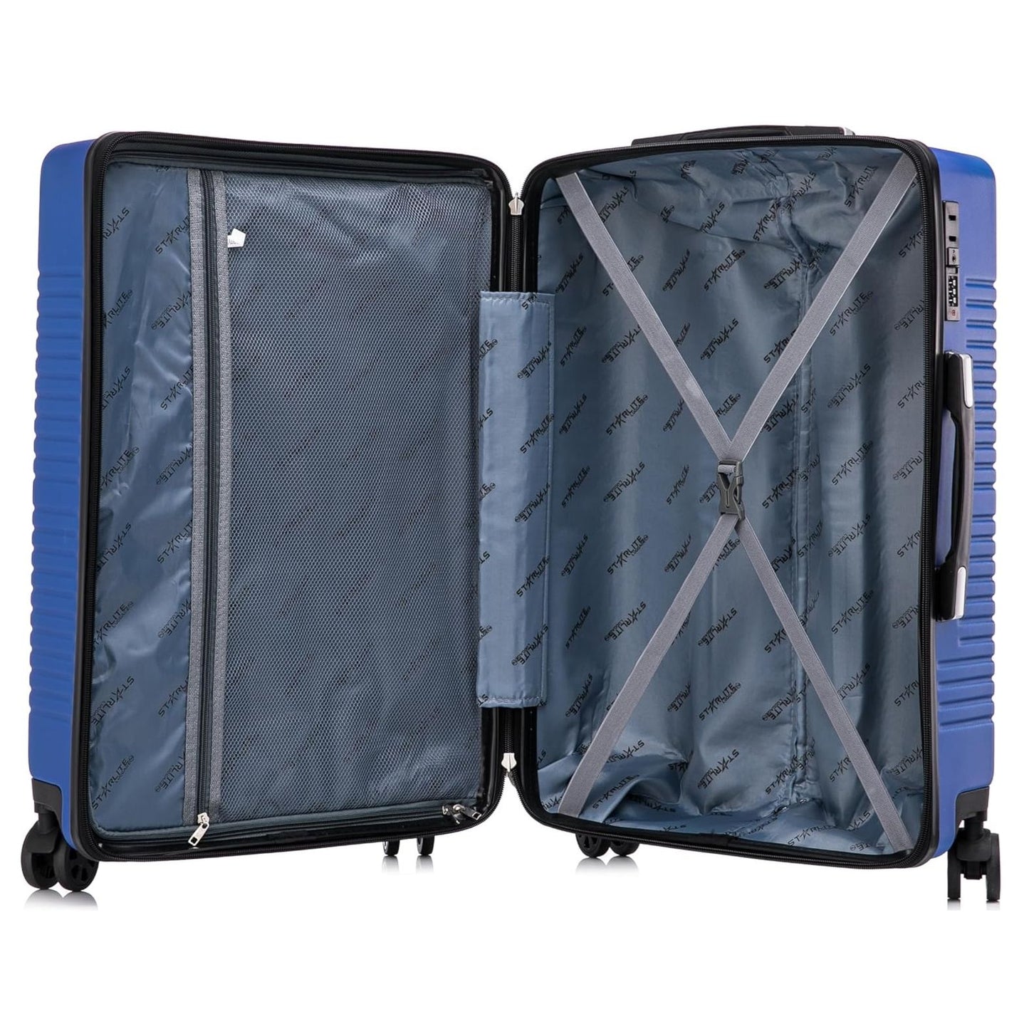 Medium ABS-30 Lightweight Hard Shell Suitcase - Blue
