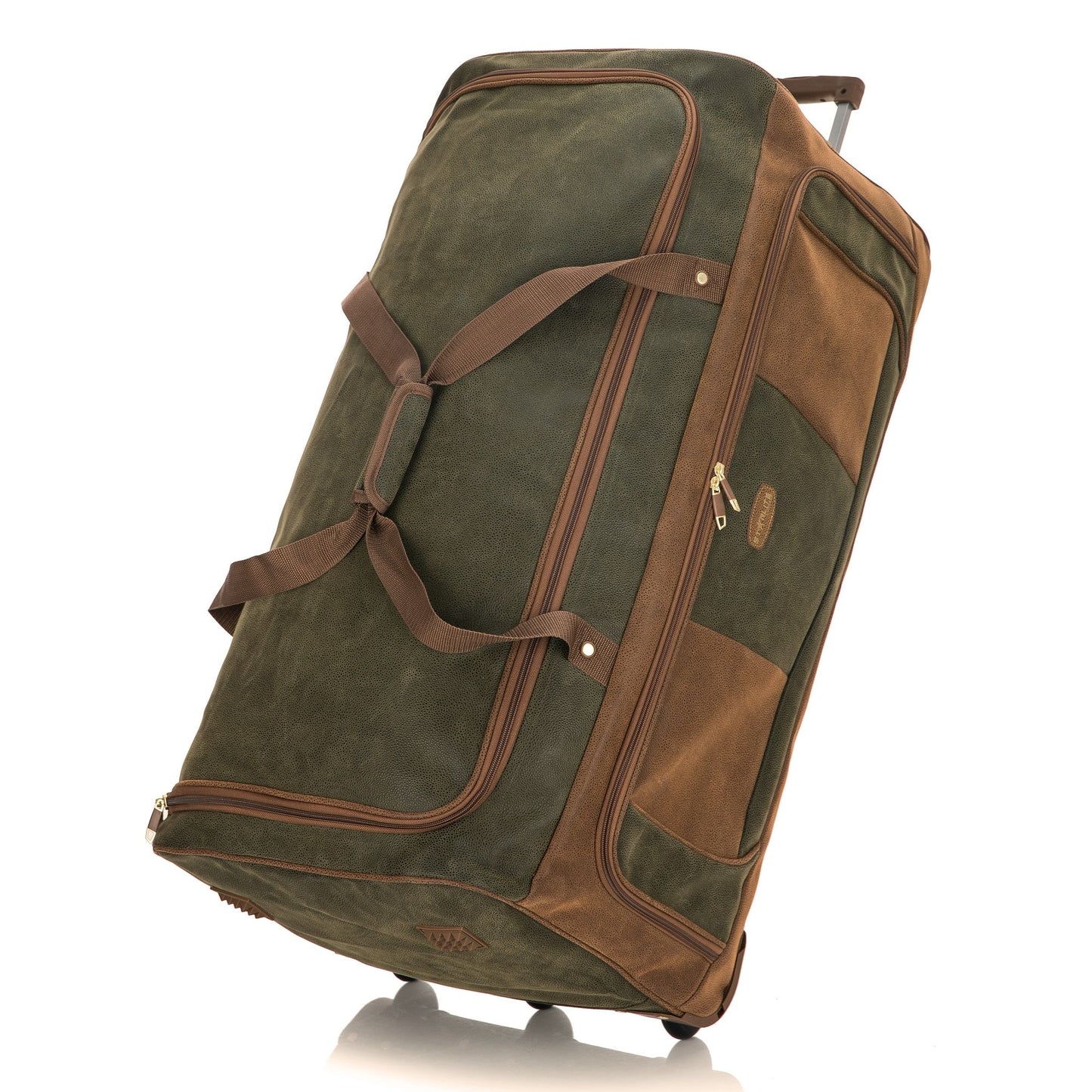 Suede Wheeled Travel Holdall