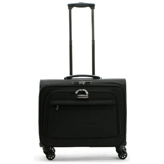 4 Wheels Spinner Laptop Case on Wheels Black