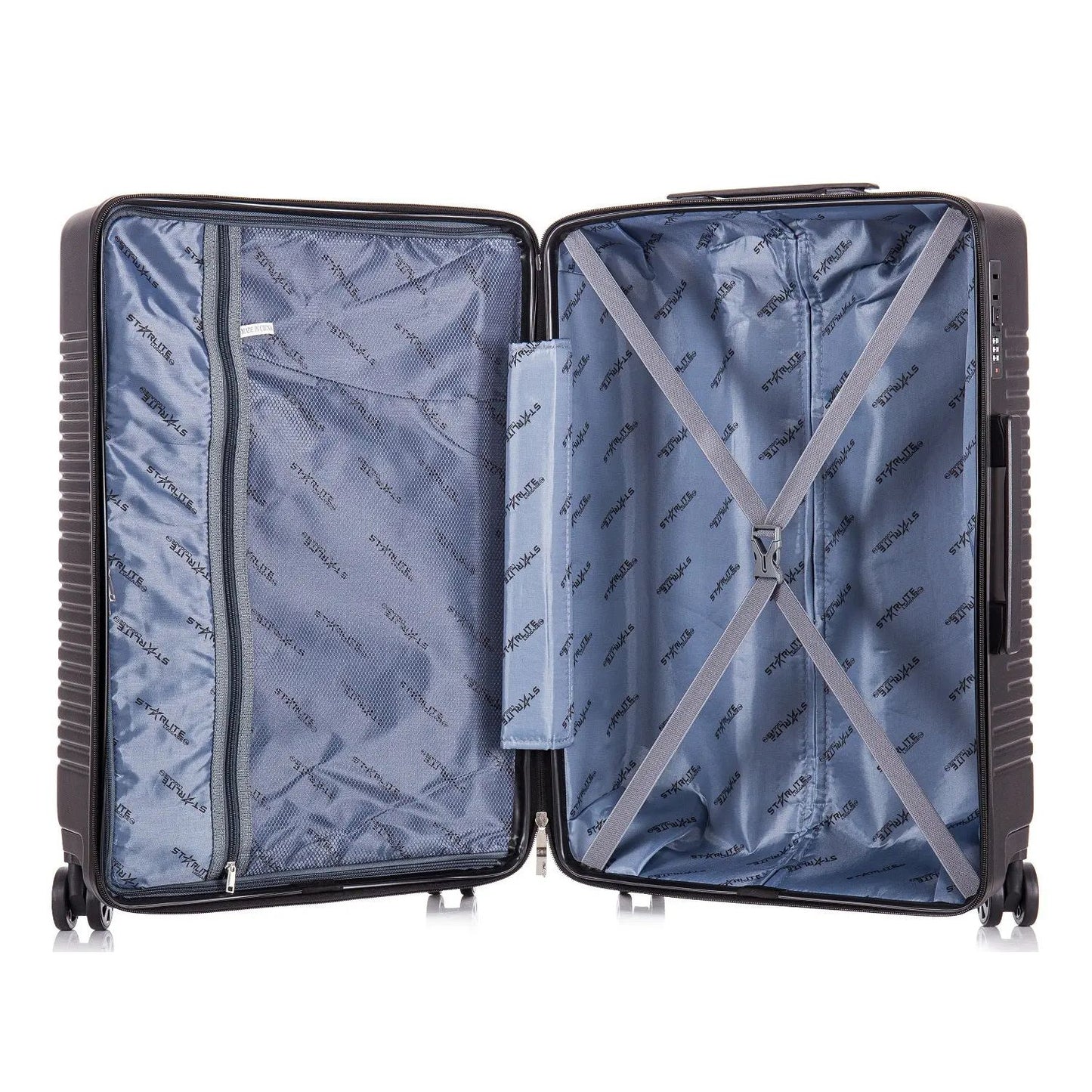 ABS30 Black Hard Shell Suitcase open
