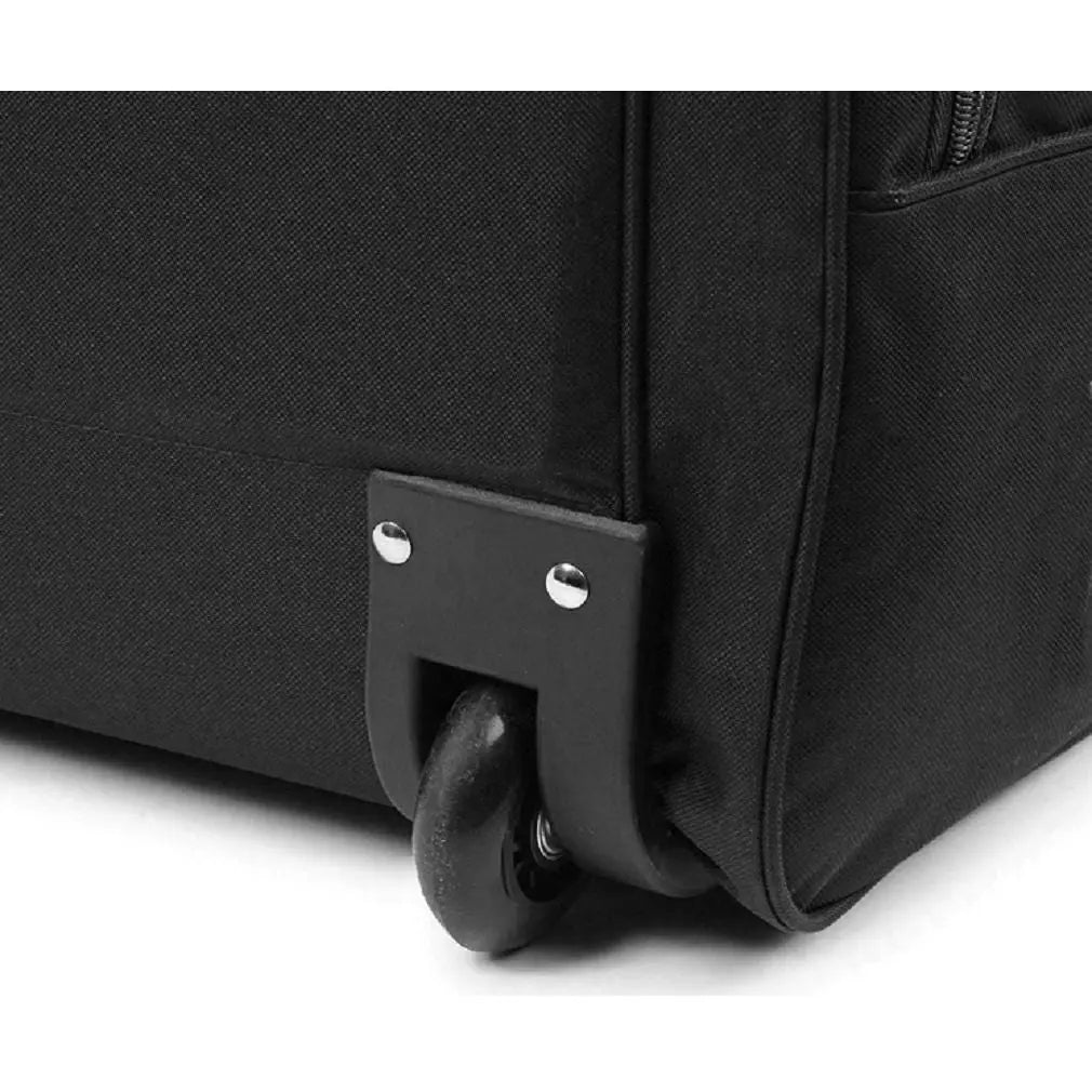 Voyage 40" Wheeled Holdall - XXL Wheeled Duffle Bag in Black Blue Trimming Starlite