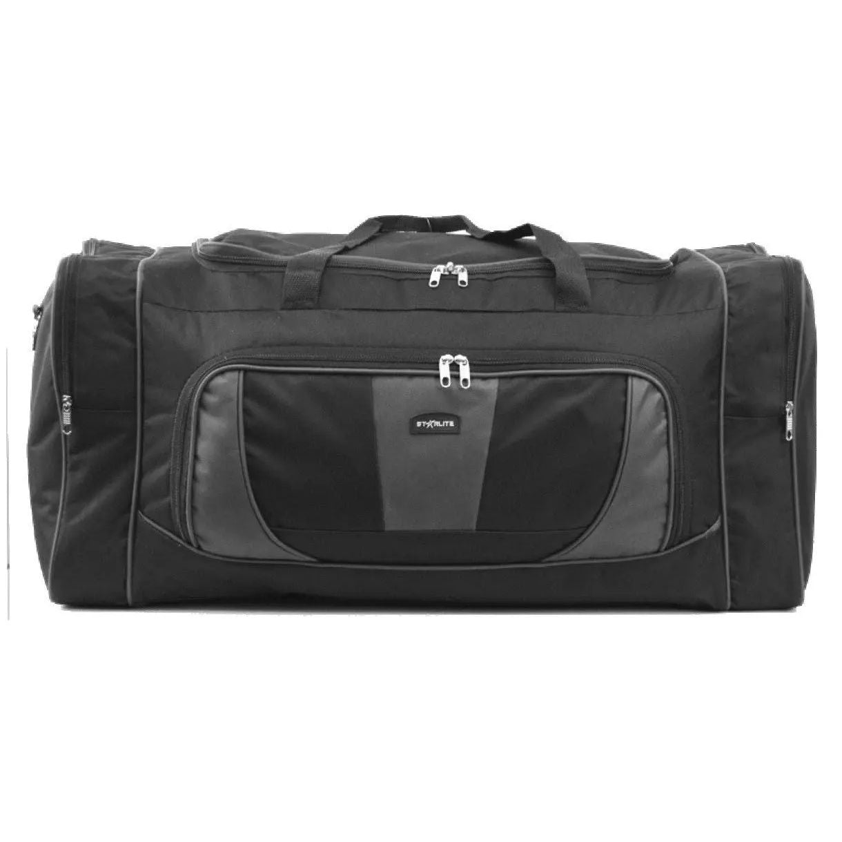 Black & Grey Extra Large Holdall Duffle Bags