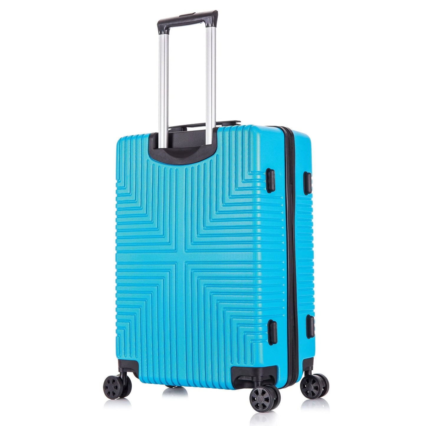 Niovx Carry On - 4 Wheel Hard Shell Cabin Suitcase - ABS30 - Baby Blue Starlite
