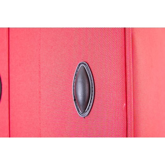 Large Suitcase side stump in DK 16 Orivo Red on white background