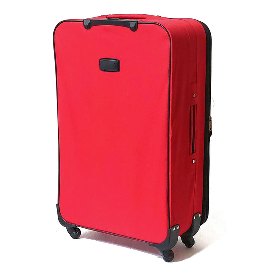 Carry on 4 Wheel Suitcase - Red Starlite