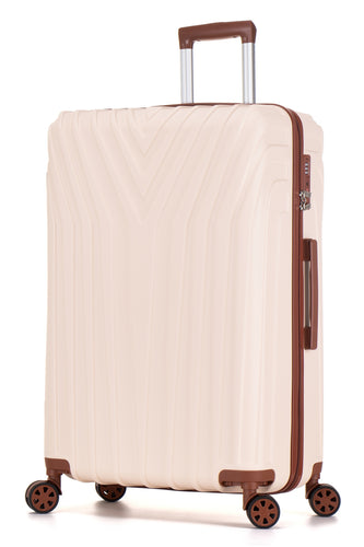 Large Hard Shell Suitcase ABS101 - Off-White