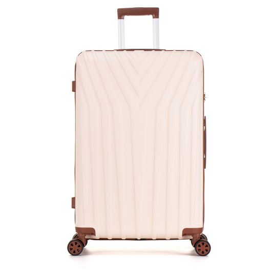 Large Hard Shell Suitcase ABS101 - Off-White