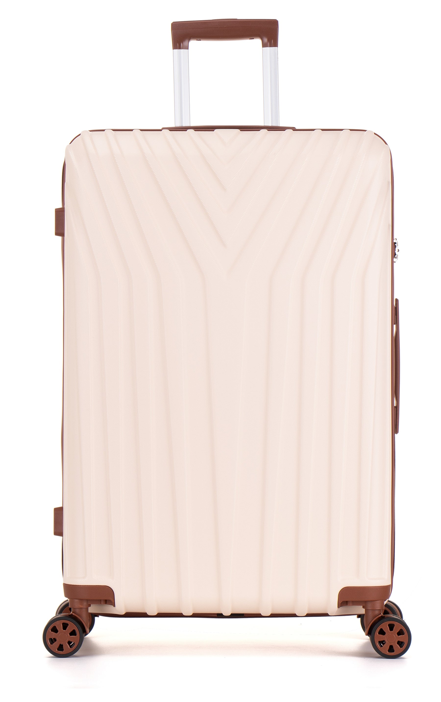 Large Hard Shell Suitcase ABS101 - Off-White
