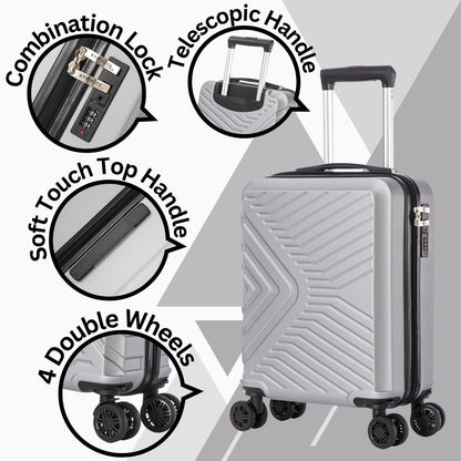 EasyJet 45x36x20 Underseat ABS147 Silver