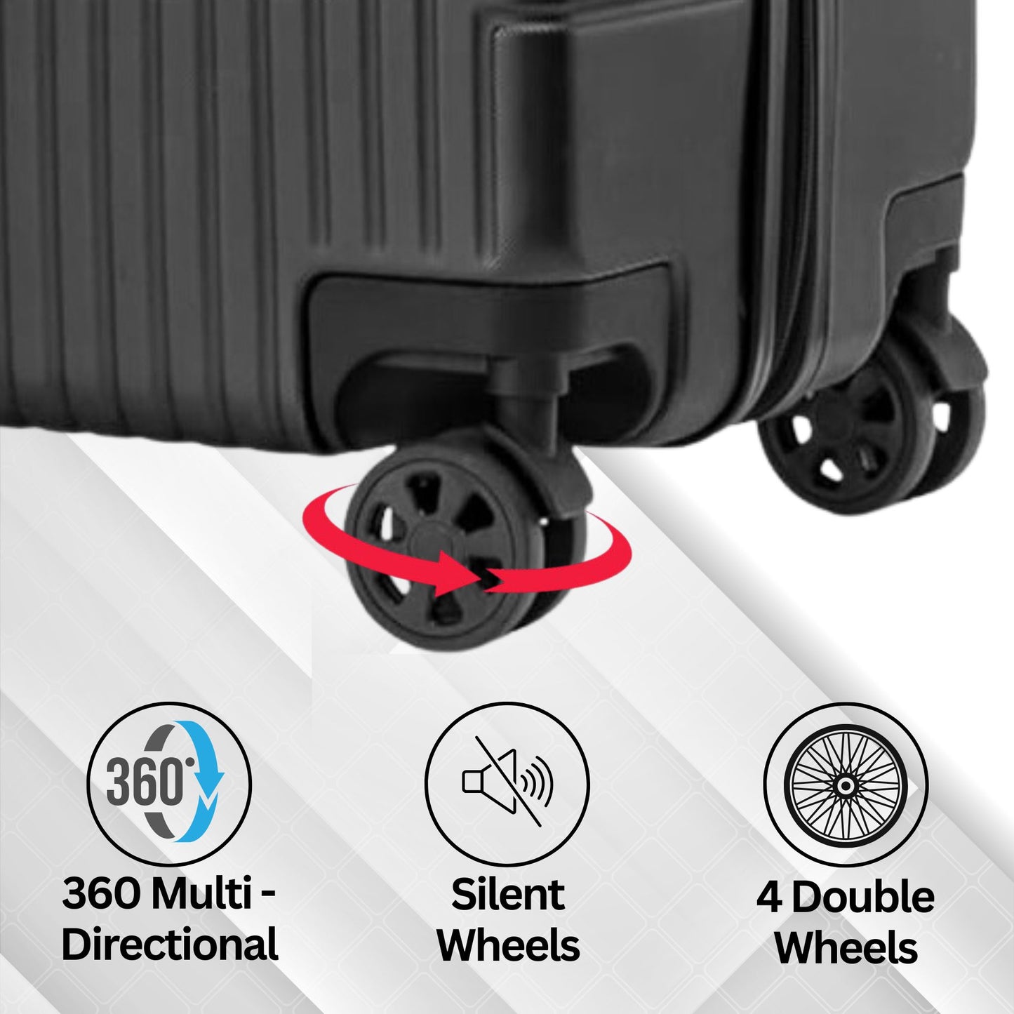 EasyJet 45x36x20 Underseat ABS-30 Black