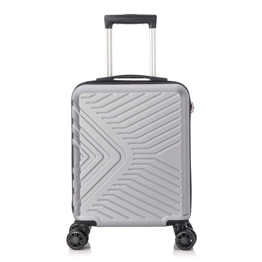 Storixx EasyJet Underseat Bag - 4 Wheel Hard Shell - Fits Carryon 45x36x20 cm - ABS147 - Silver Starlite Luggage