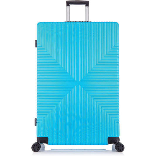 Niovx Extra Large Suitcase - Lightweight Hard Shell 4 Wheel - ABS30 Blue - Clearance