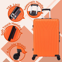 Load image into Gallery viewer, Large Hard Shell Suitcase ABS101 - Orange