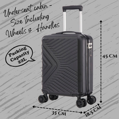 EasyJet 45x36x20 Underseat ABS147 Black