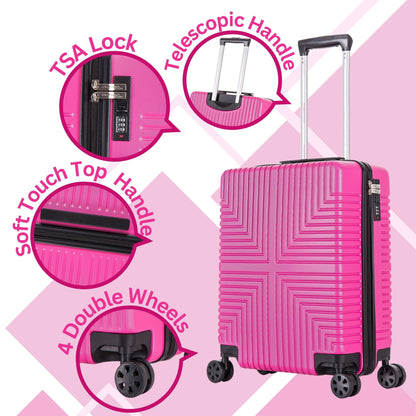 EasyJet 45x36x20 Underseat ABS-30 Pink
