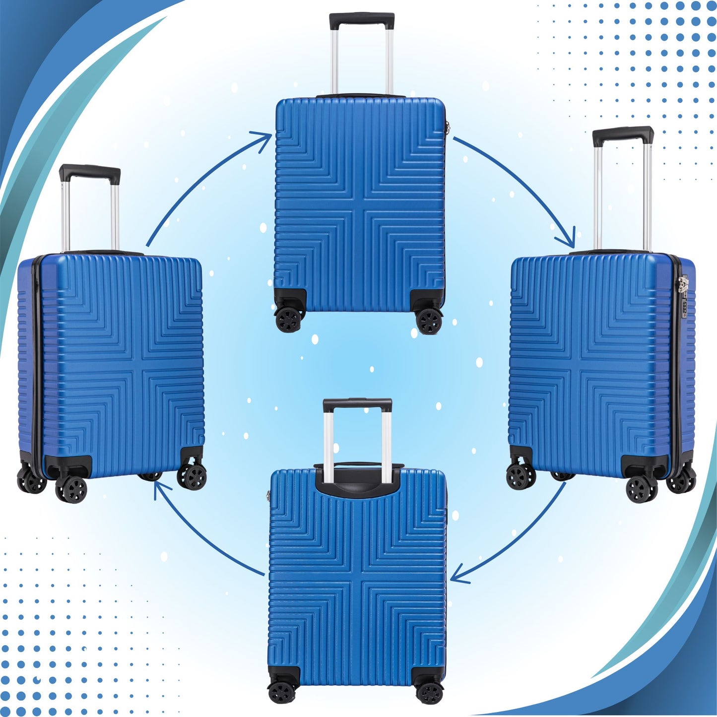 EasyJet 45x36x20 Underseat ABS-30 Blue