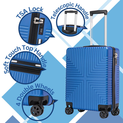 EasyJet 45x36x20 Underseat ABS-30 Blue