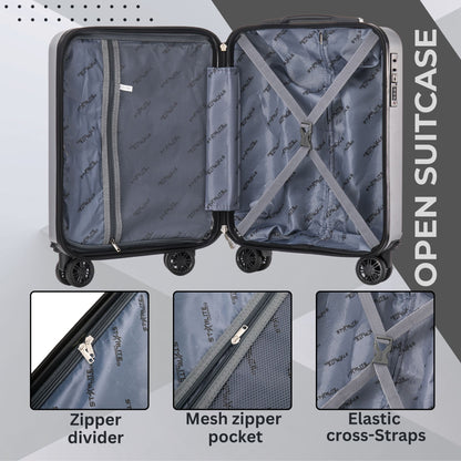 EasyJet 45x36x20 Underseat ABS147 Silver