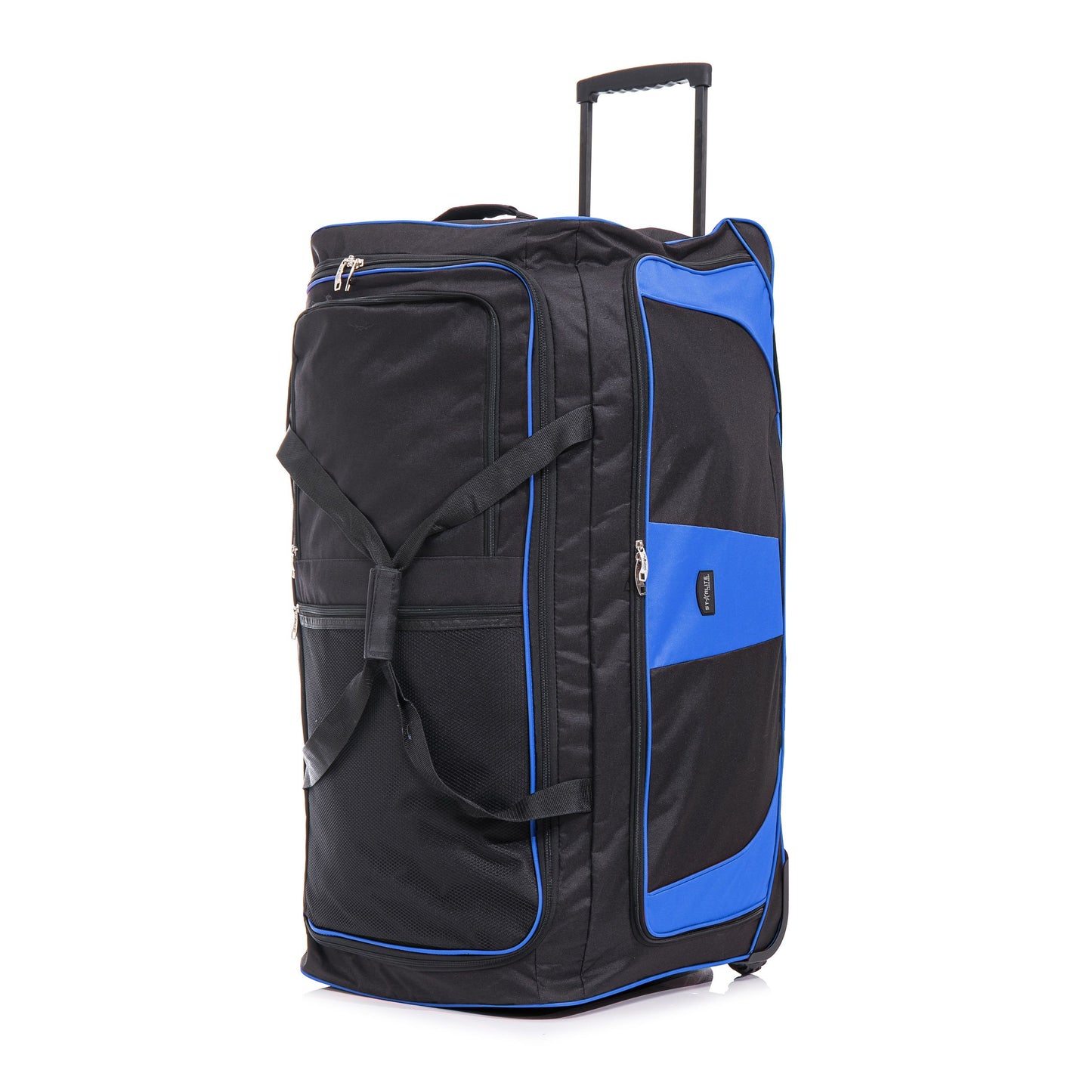 36" XL Wheeled Holdall Black With Blue