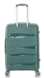 Green Cabin Suitcase Crack Resistant