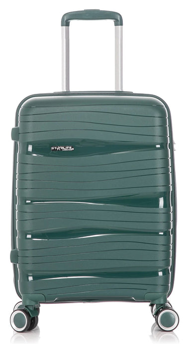 Green Cabin Suitcase Crack Resistant