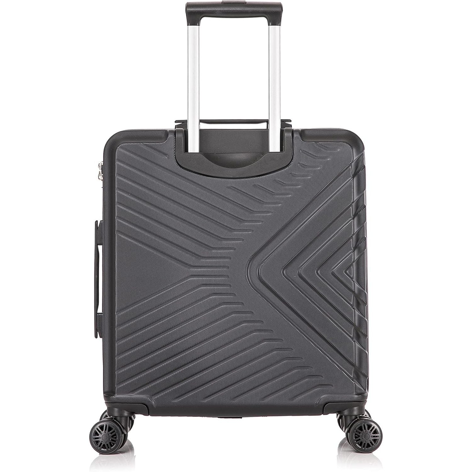 Cabin Suitcase Hard Shell Black EasyJet 56x45x25cm Back