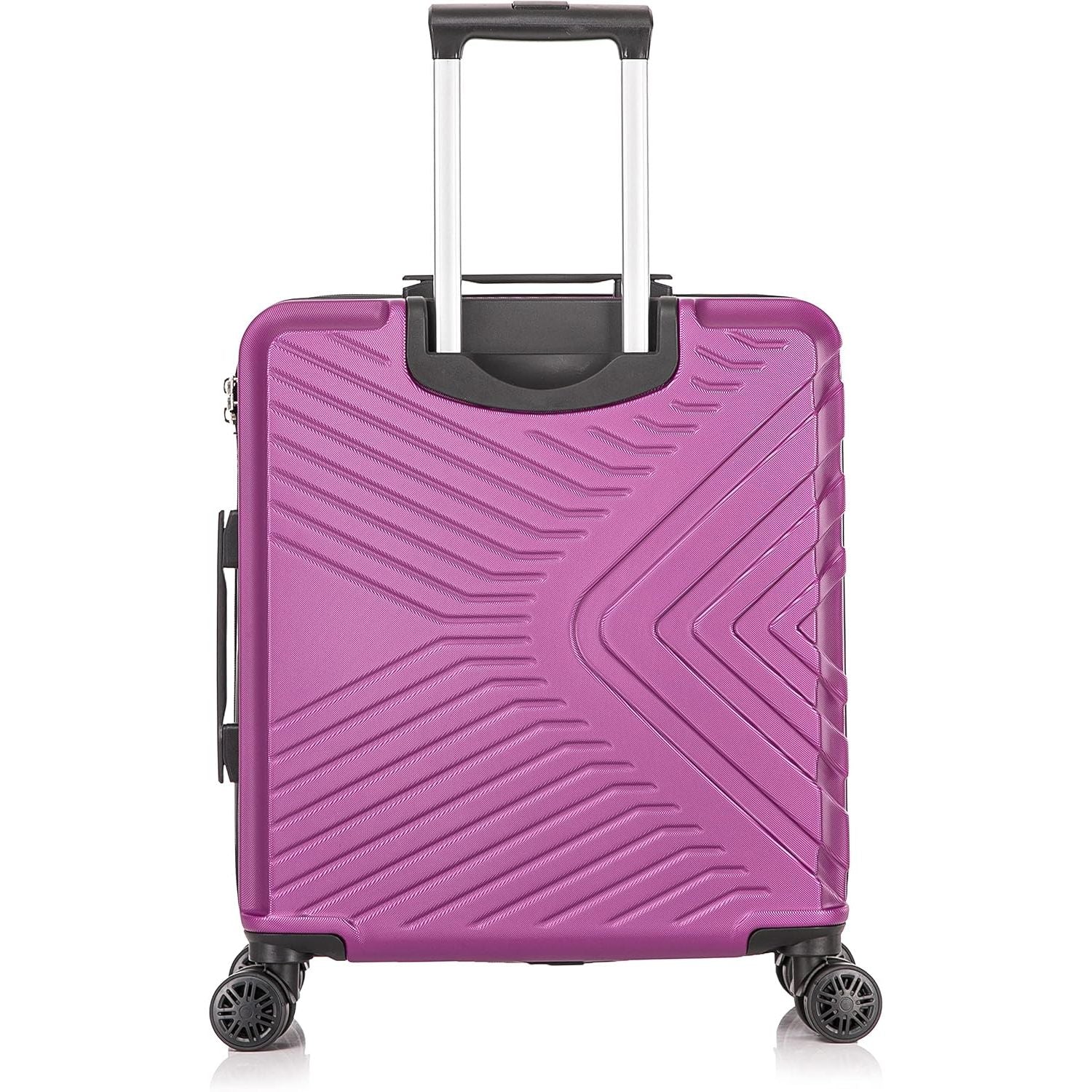 Cabin Suitcase Hard Shell Purple EasyJet 56x45x25cm Back