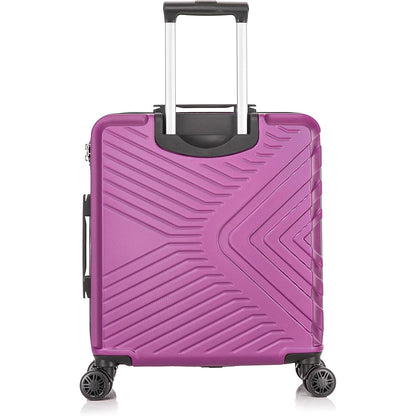 Cabin Suitcase Hard Shell Purple EasyJet 56x45x25cm Back