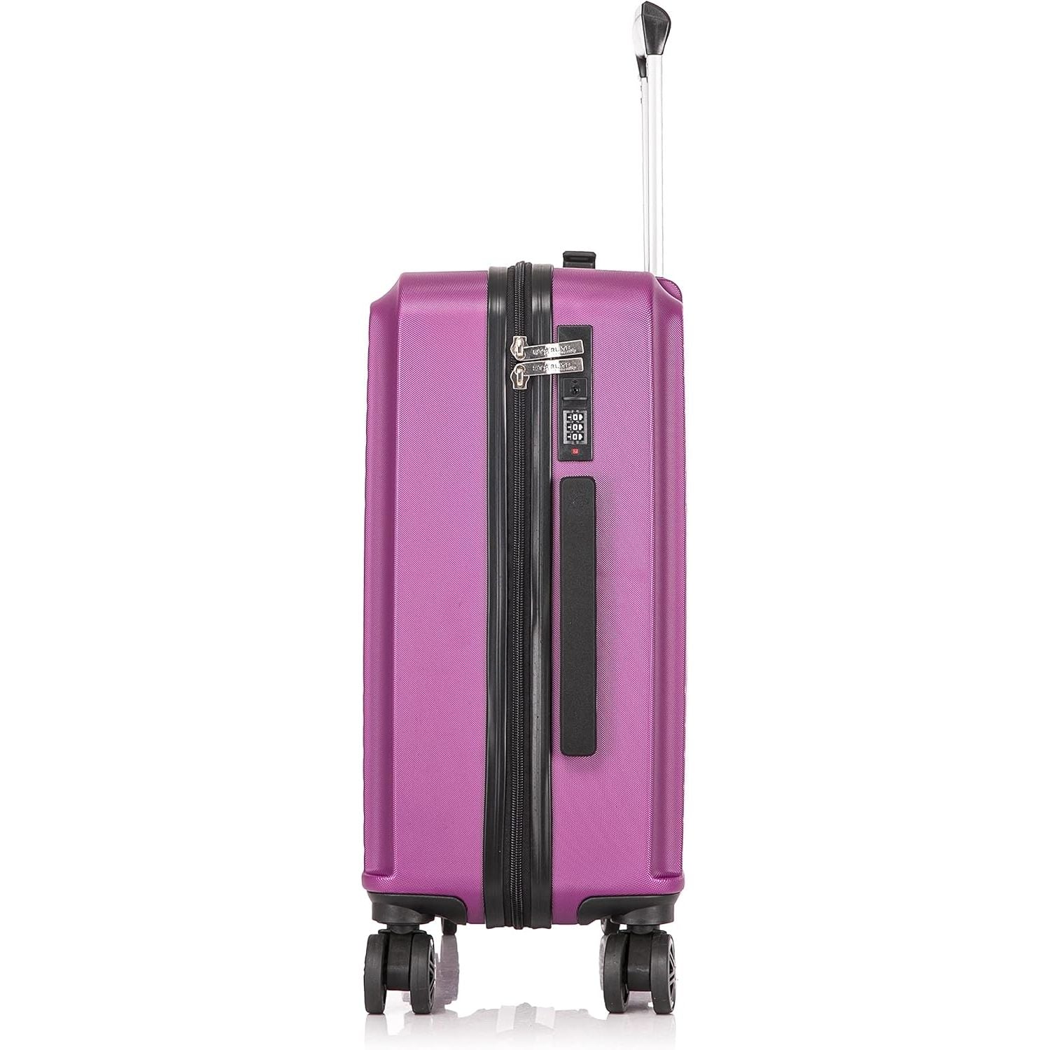 Cabin Suitcase Hard Shell Purple EasyJet 56x45x25cm Side