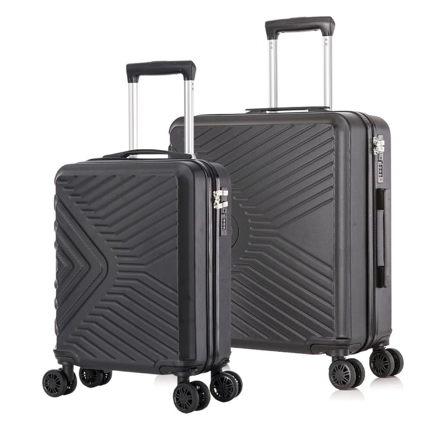 EasyJet Priority 55 x 45 x 25 cm and Under seat 45 x 36 x 20 cm cabin carry-on bundle Black