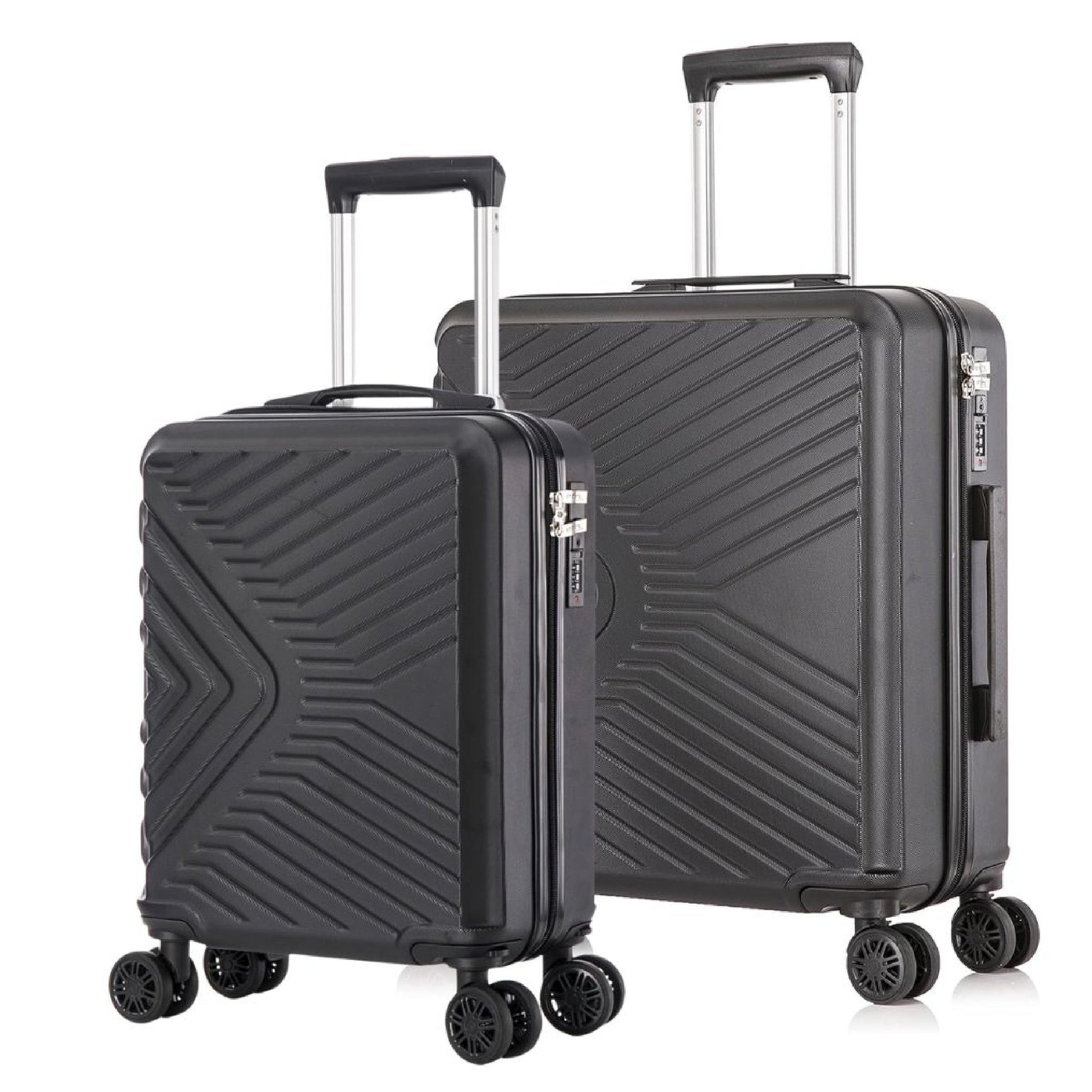 EasyJet Priority 55 x 45 x 25 cm and Under seat 45 x 36 x 20 cm cabin carry-on bundle Black