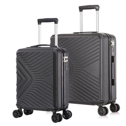 EasyJet Priority 55 x 45 x 25 cm and Under seat 45 x 36 x 20 cm cabin carry-on bundle Black