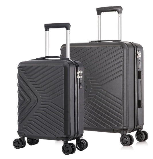 EasyJet Priority 55 x 45 x 25 cm and Under seat 45 x 36 x 20 cm cabin carry-on bundle Black