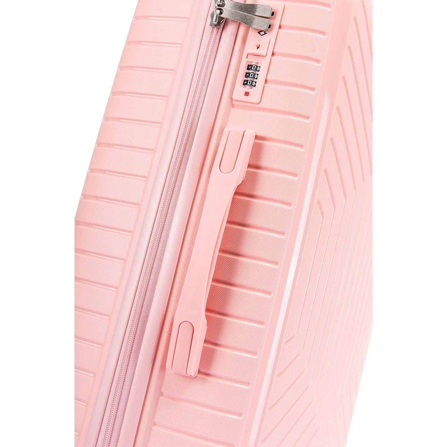 Large Suitcase in Pink on white background handle PP20 