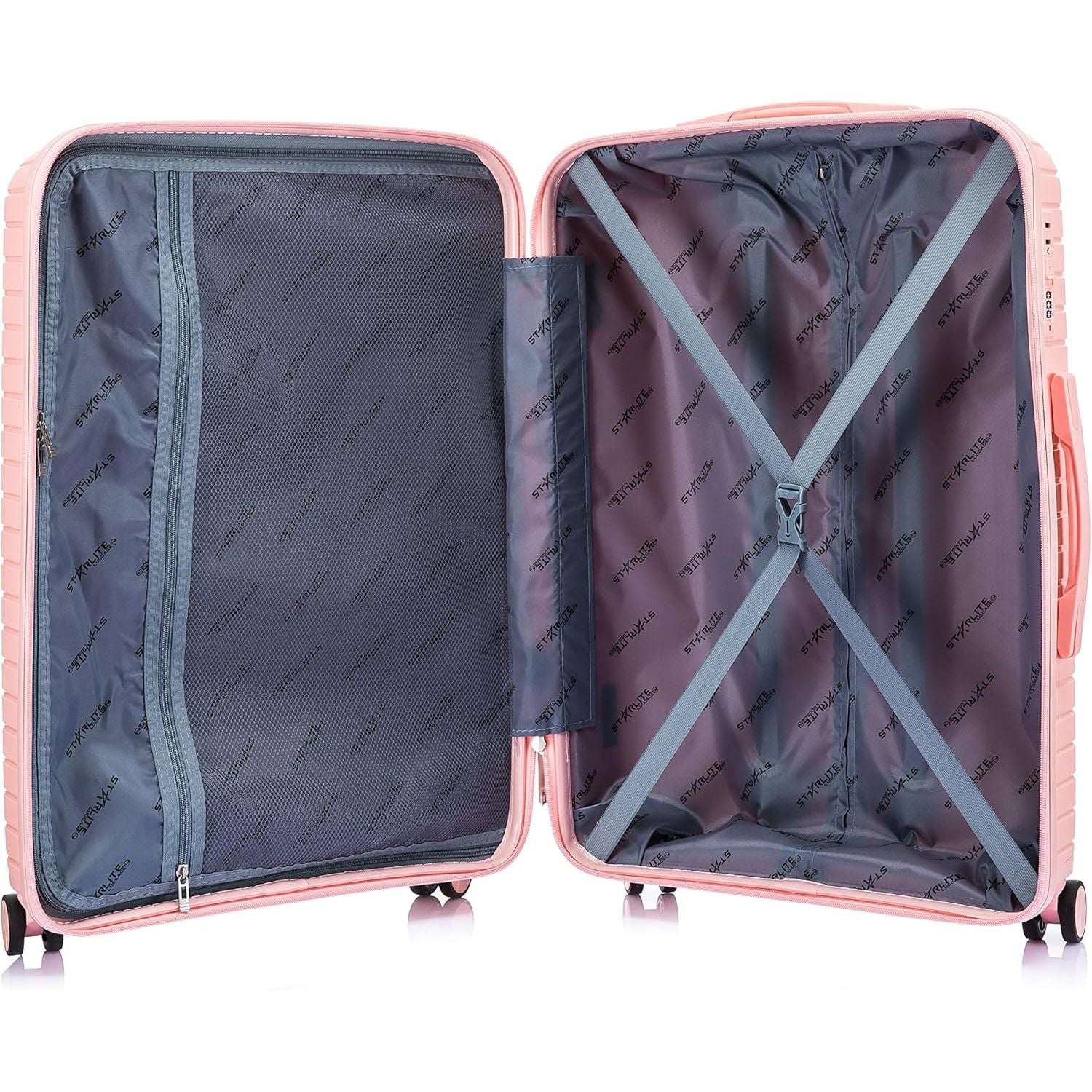 Large Suitcase in Pink on white background inside PP20 