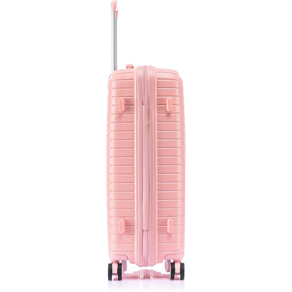 Large Suitcase in Pink on white background side PP20 