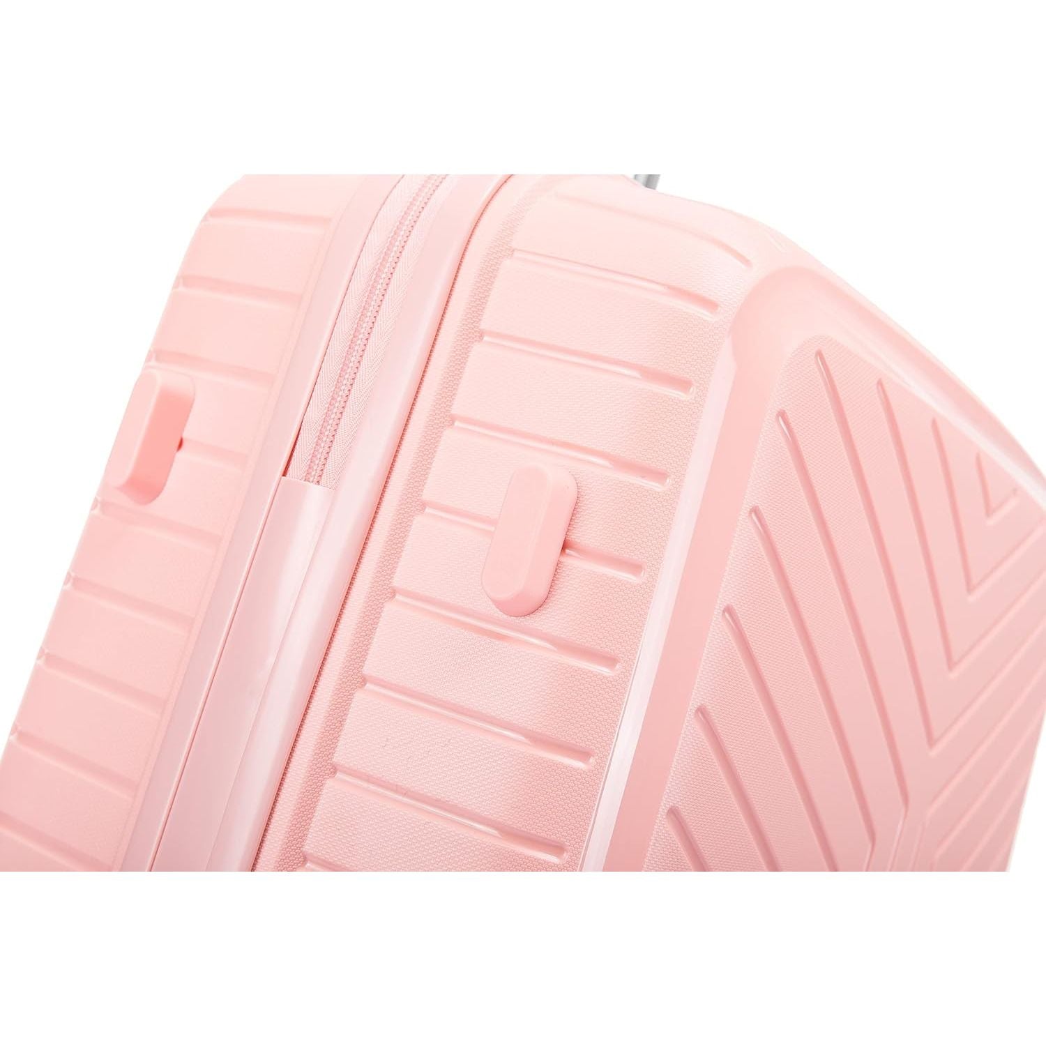 Large Suitcase in Pink on white background side stumps PP20 