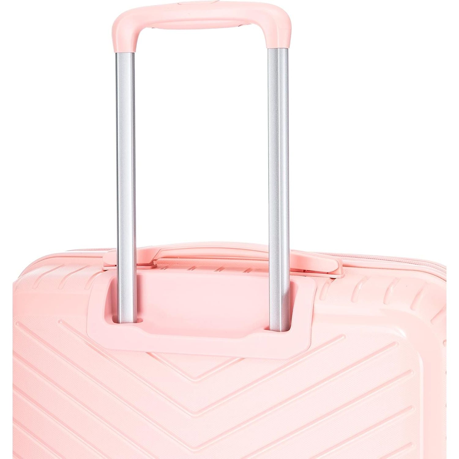 Large Suitcase in Pink on white background top handle PP20 