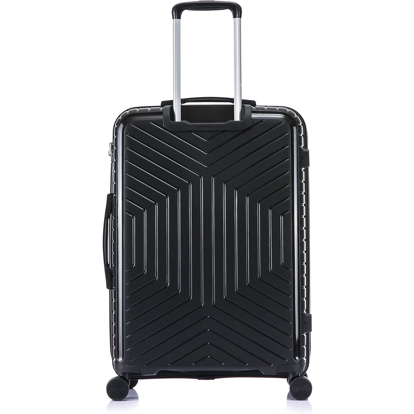 Large Suitcase with a geometric pattern on a white background Back in Black PP20