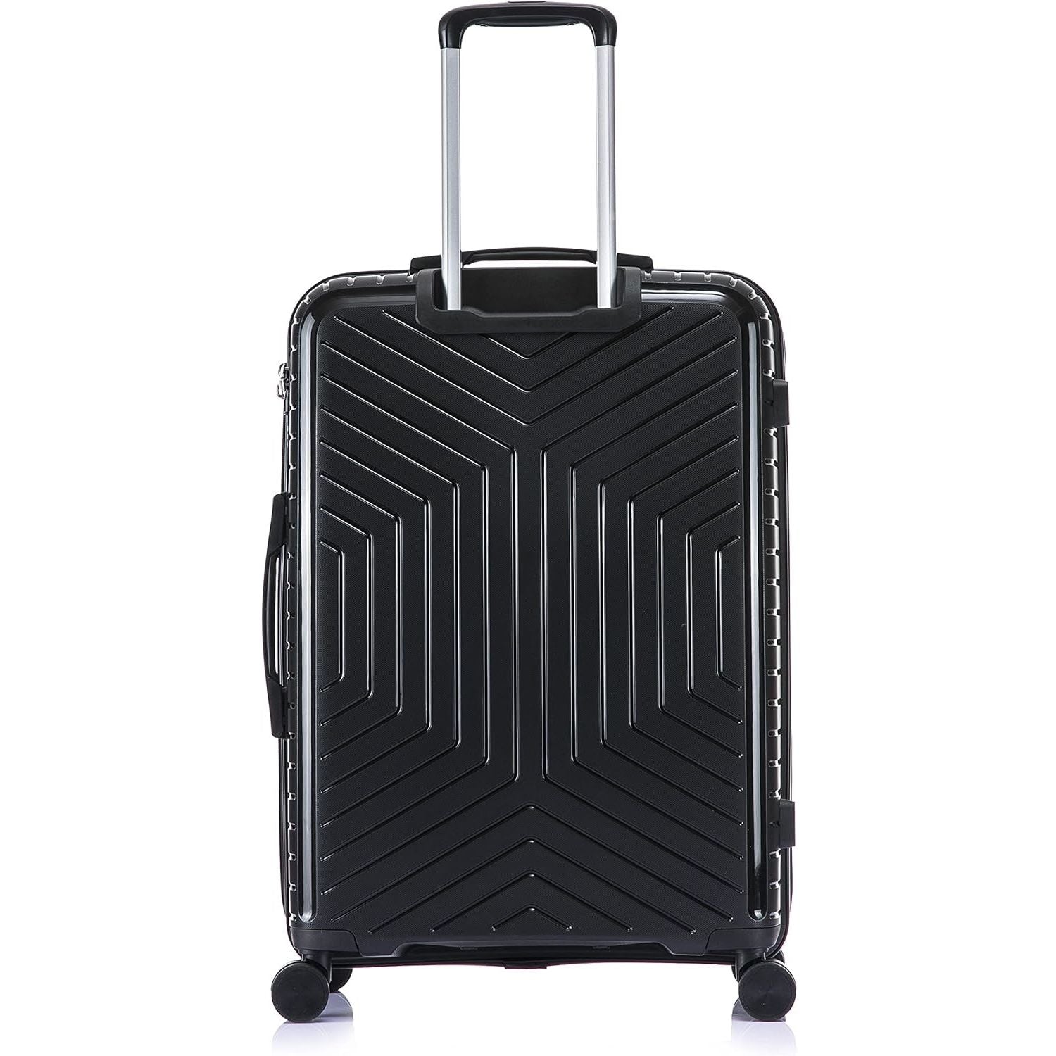 Large Suitcase with a geometric pattern on a white background Back in Black PP20